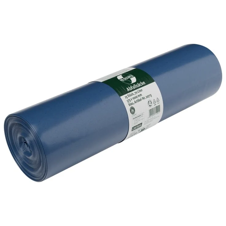 DEISS BLAUER ENGEL Müllbeutel 70 Liter blau, Typ 60