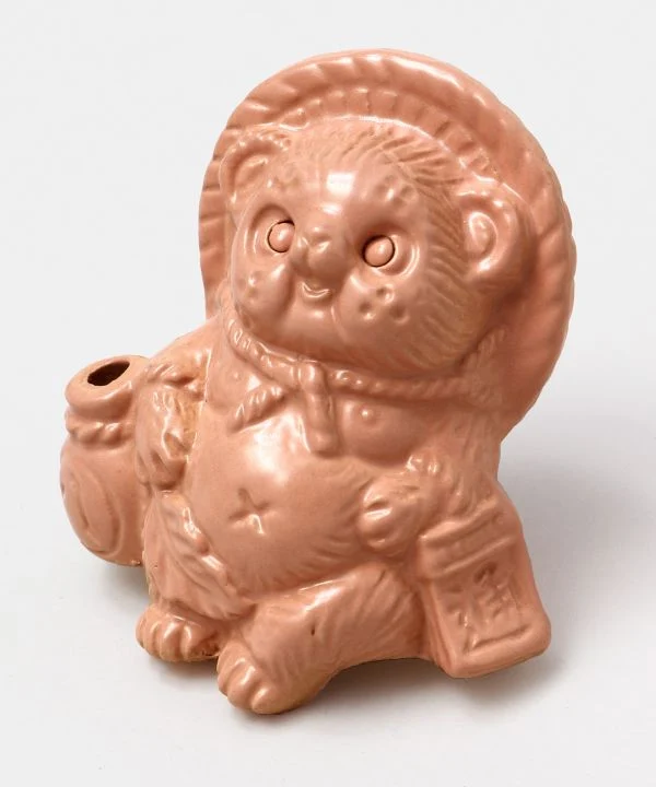 SHIGARAKI Ware sitzend TANUKI --Gelb