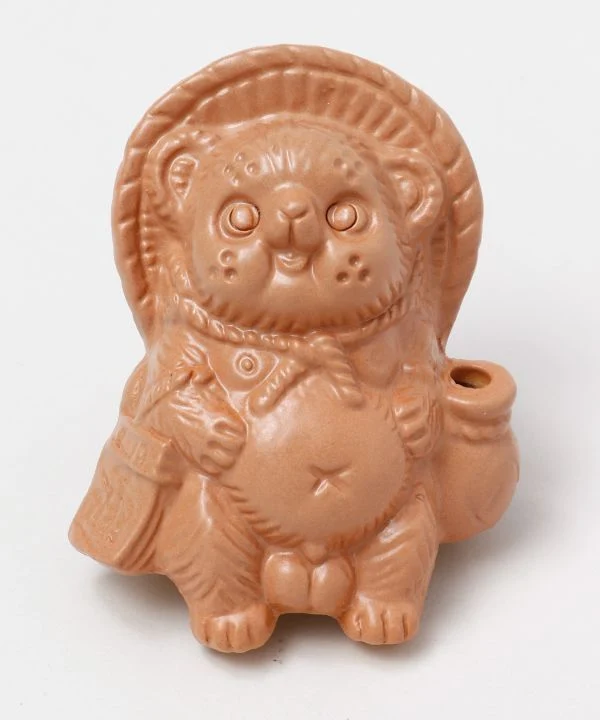 SHIGARAKI Ware sitzend TANUKI --Gelb