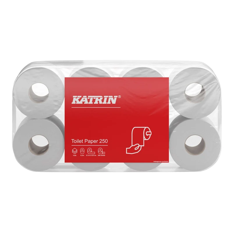 Katrin Classic Toilettenpapier 3-lagig, 250 Blatt