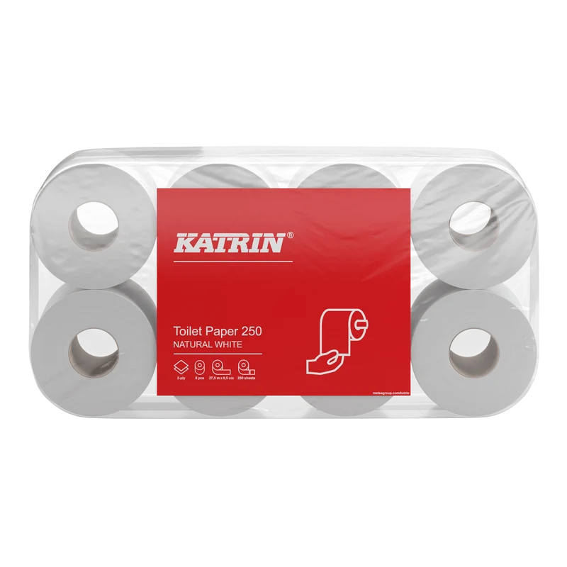 Katrin Basic Toilettenpapier 2-lagig, 250 Blatt