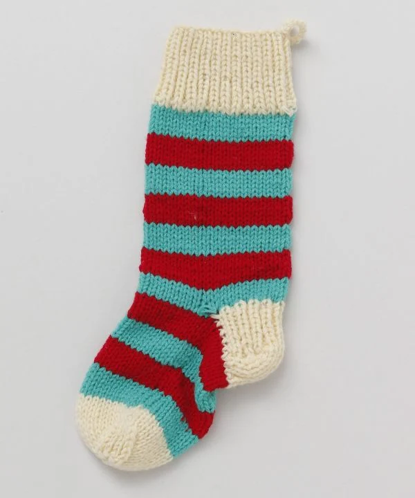 Dekorative Socke stricken