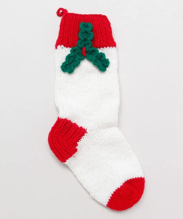 Dekorative Socke stricken
