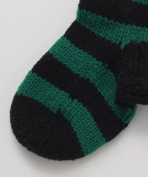 Dekorative Socke stricken