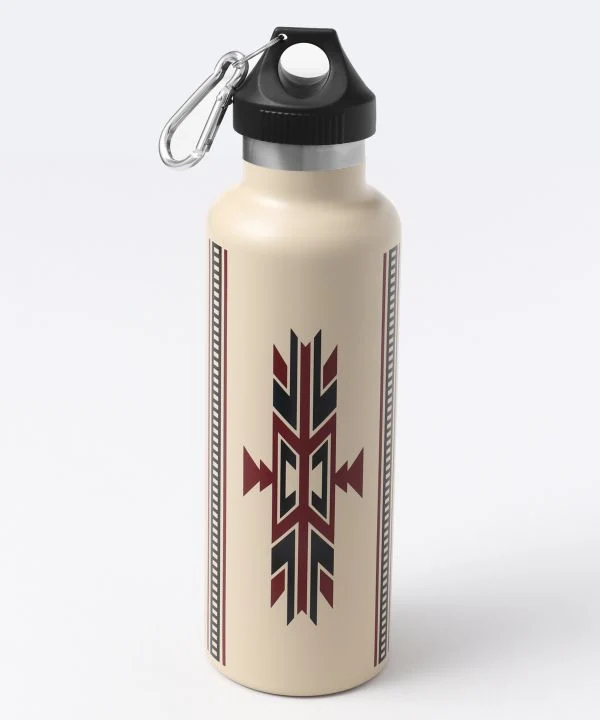 Wasserflasche mit geometrischem Muster - 750ml