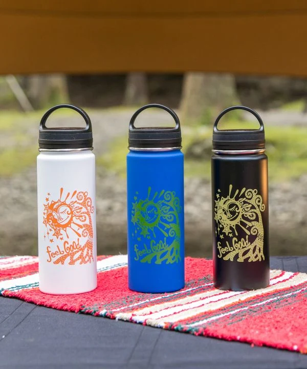 Sun Moon Edelstahl Wasserflasche