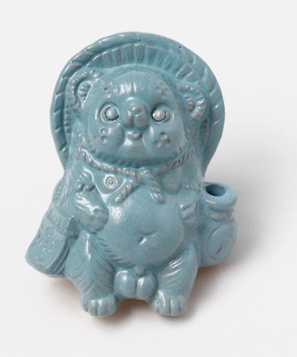 SHIGARAKI Ware sitzend TANUKI --Blau