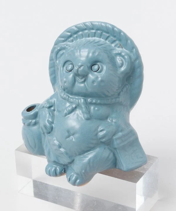 SHIGARAKI Ware sitzend TANUKI --Blau