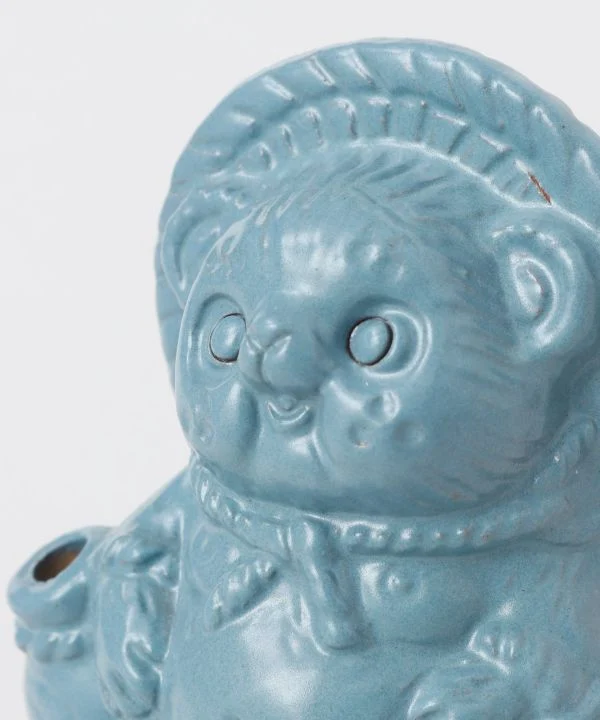 SHIGARAKI Ware sitzend TANUKI --Blau