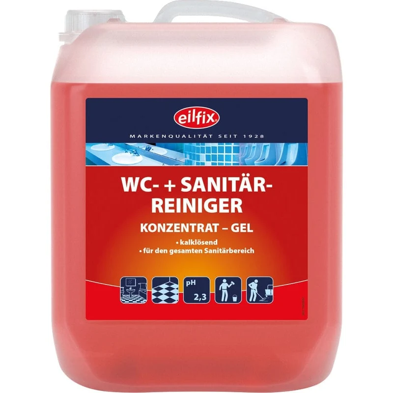 EILFIX WC + SANITÄRREINIGER (WC-Rot) Konzentrat Gel