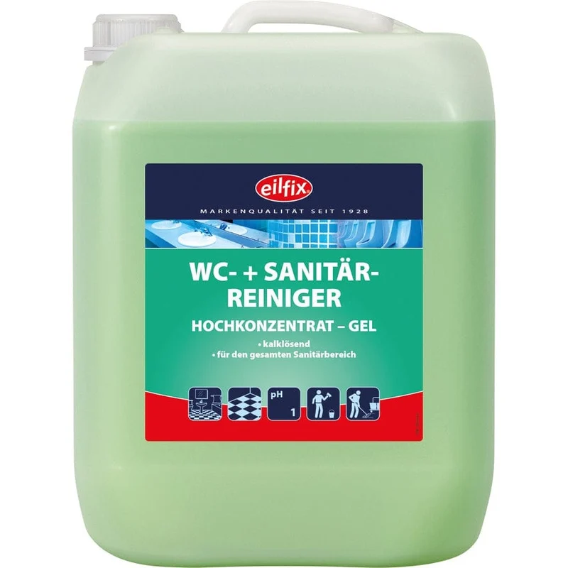 EILFIX WC + SANITÄRREINIGER (WC-Grün) Hochkonzentrat Gel