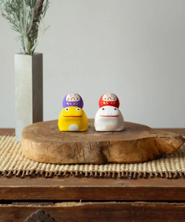 Daruma-Frosch-Glücksglocke