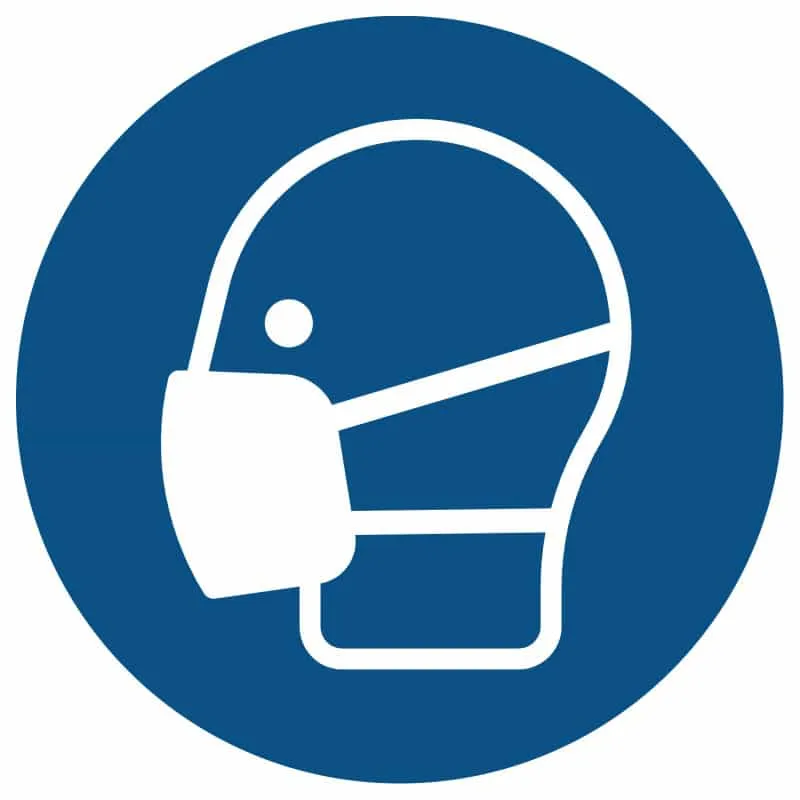 Gebotsschild "Leichten Atemschutz benutzen" Hinweisschild (Forex)