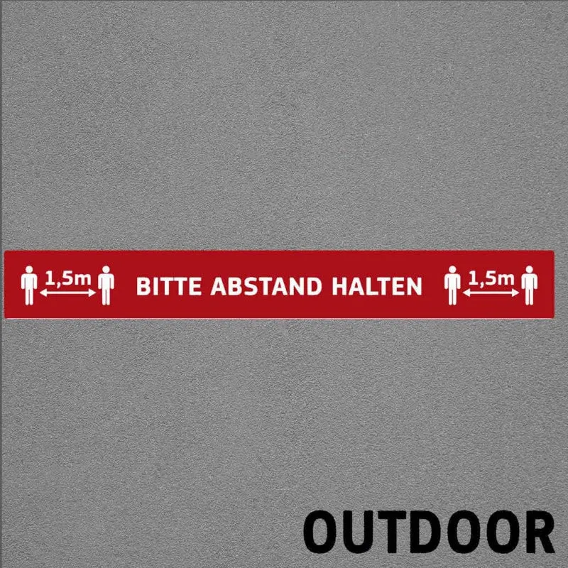 Fußbodenaufkleber Outdoor