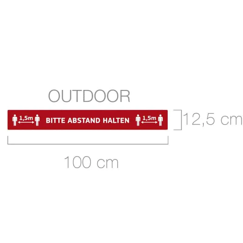 Fußbodenaufkleber Outdoor