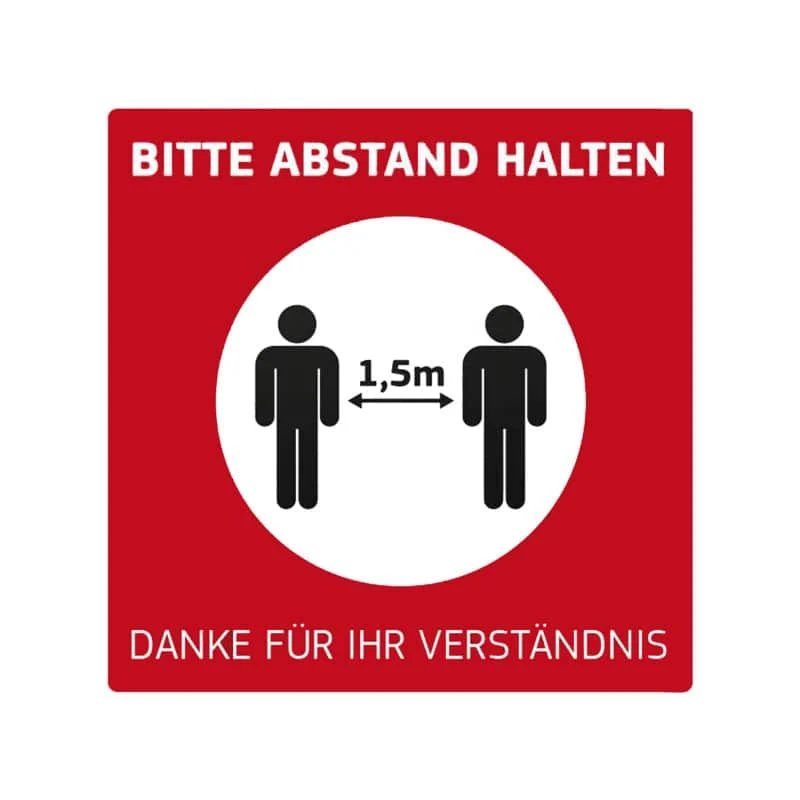 Fußbodenaufkleber Indoor