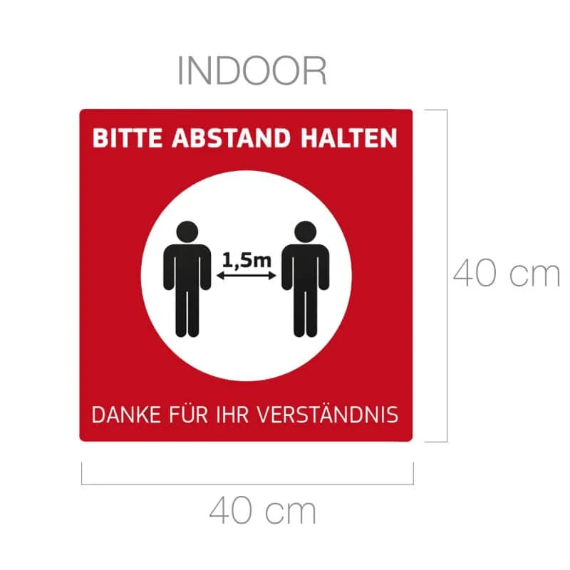 Fußbodenaufkleber Indoor