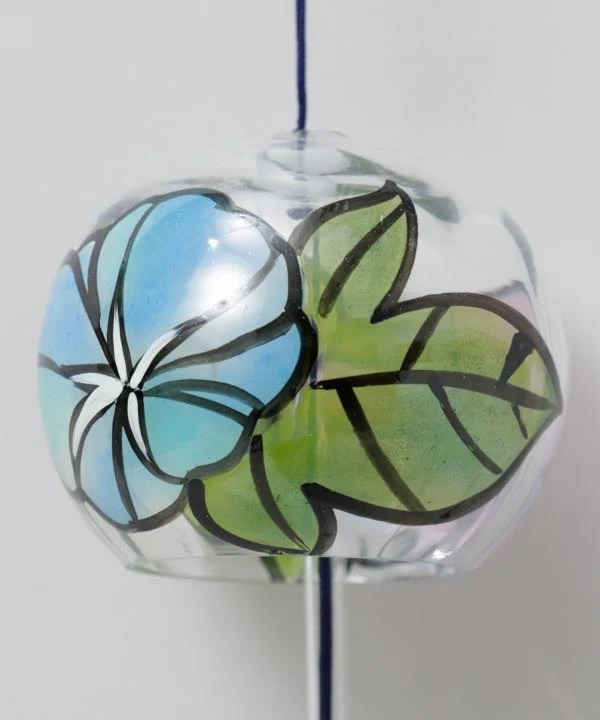 Handbemaltes Glas-Windspiel