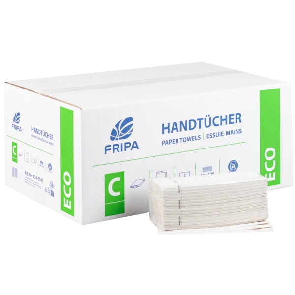 Fripa Papierhandtücher ECO, C-Falz, 25 x 33 cm