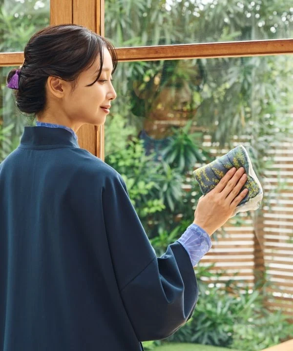 Modernes japanisches Geschirrtuch - Hana