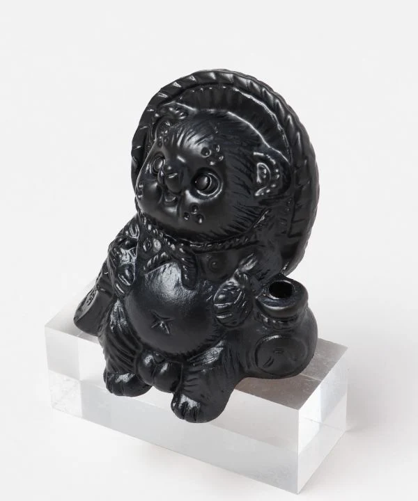 SHIGARAKI Ware sitzend TANUKI – Schwarz