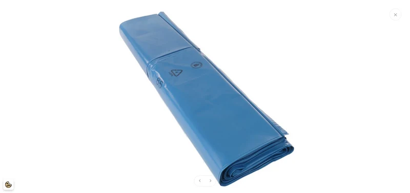 DEISS PREMIUM Abfallsack 300 Liter blau mit Seitenfalte, Typ 150