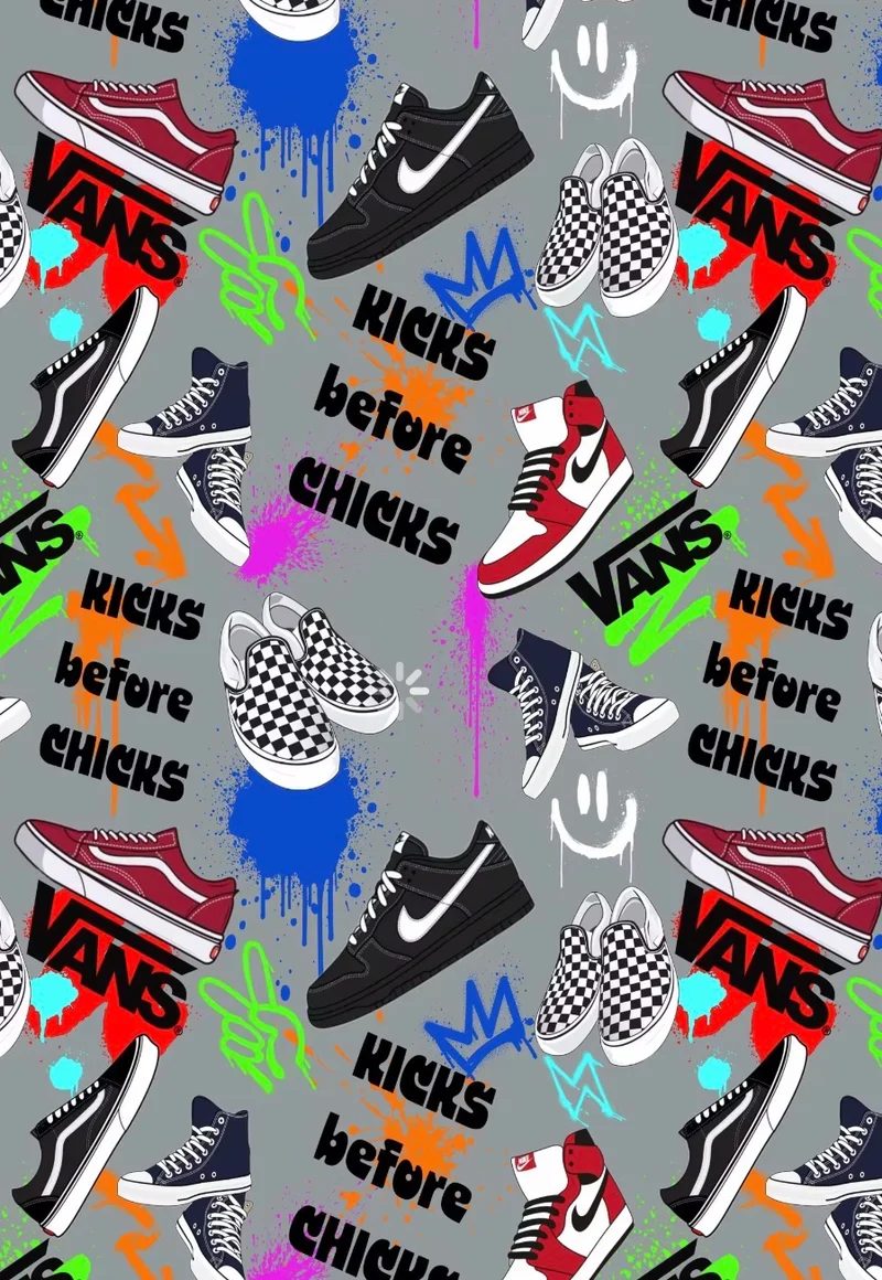 Large kicks b4 chicks plush blanket