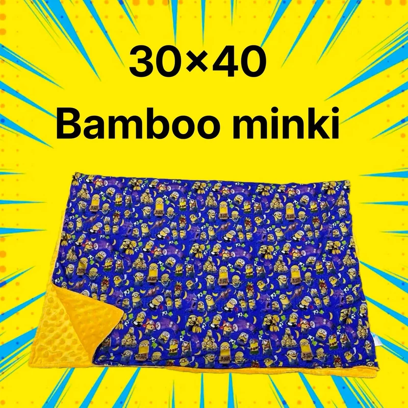 Yellow bamboo minki 30x40