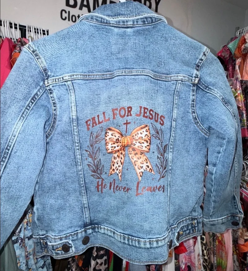 8/10 upcycle Jean jacket Jesus