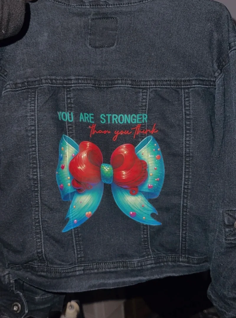 10/12 strong upcycle Jean jacket