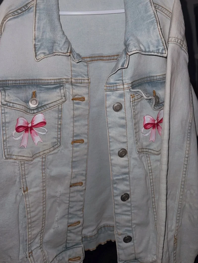 LG women’s fall upcycle Jean jacket