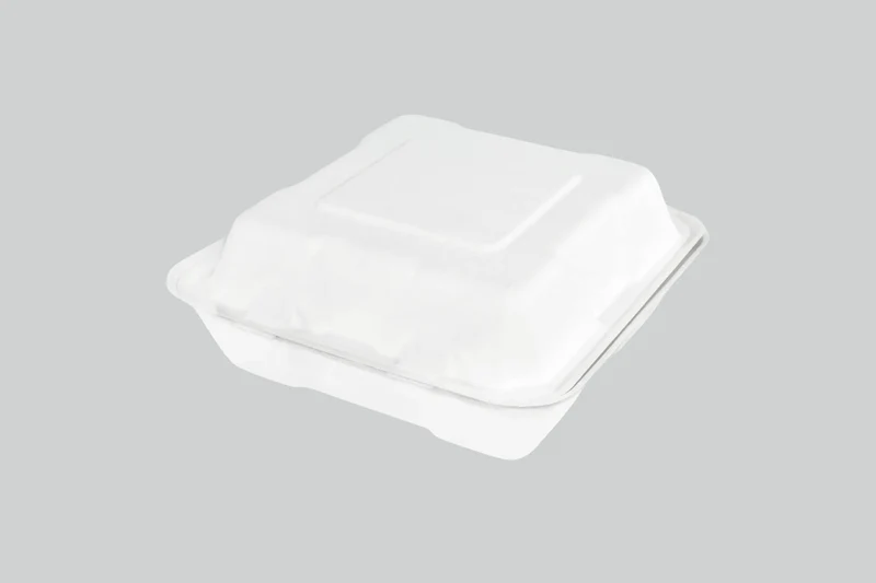 Sobsy Menüklappbox, 3-teilig, aus Zuckerrohr, 2 x 100 Stück