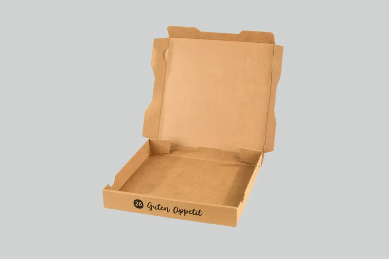 Sobsy Pizzakarton, 28 x 28 x 4 cm, braun, 100 Stück