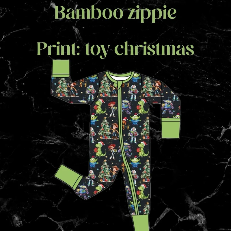 TS Christmas bamboo zippie