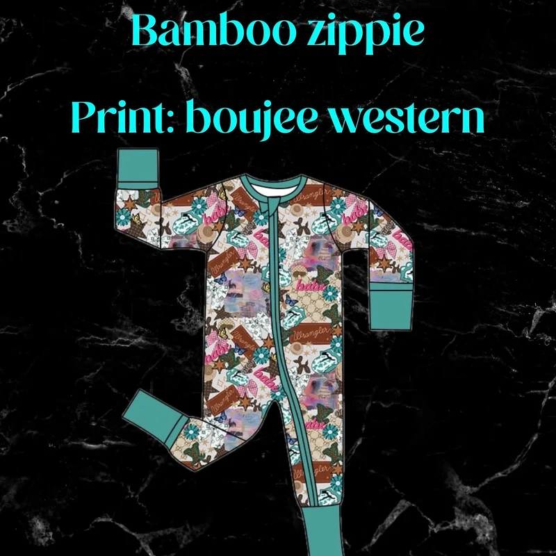 Western boujee bamboo zippie