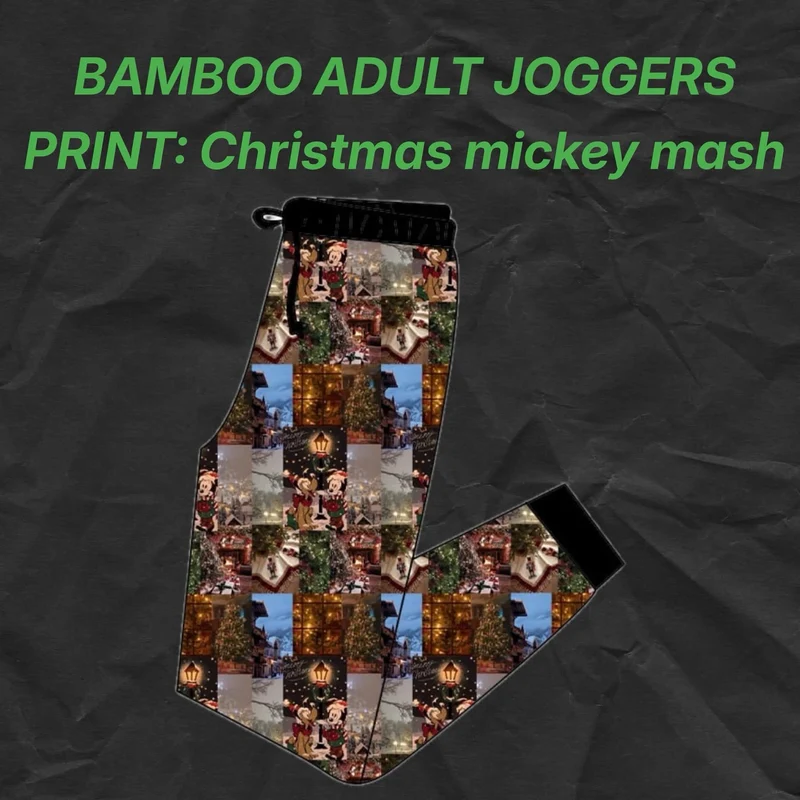 Mouse Xmas adult joggers