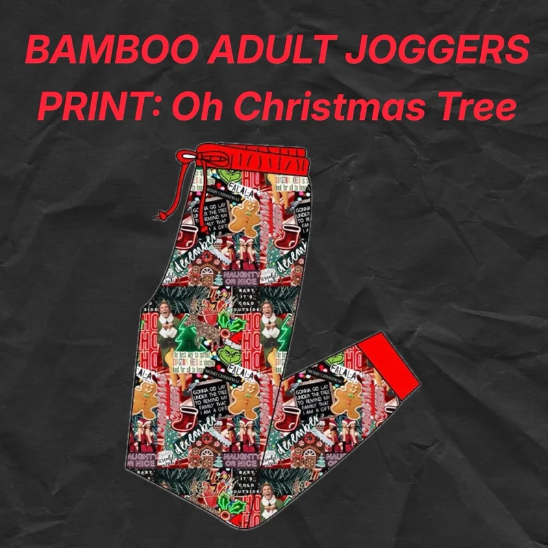 Xmas mash adult joggers