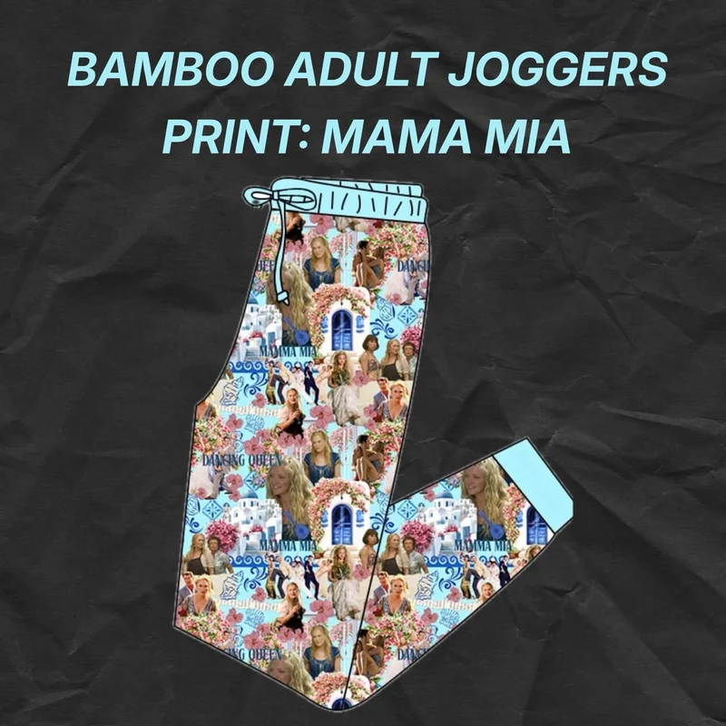 Summer bamboo joggers adult