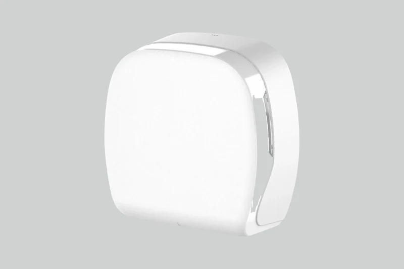SemyTop Jumbo Toilettenpapierspender, weiß matt, für Rollen bis Ø25 cm