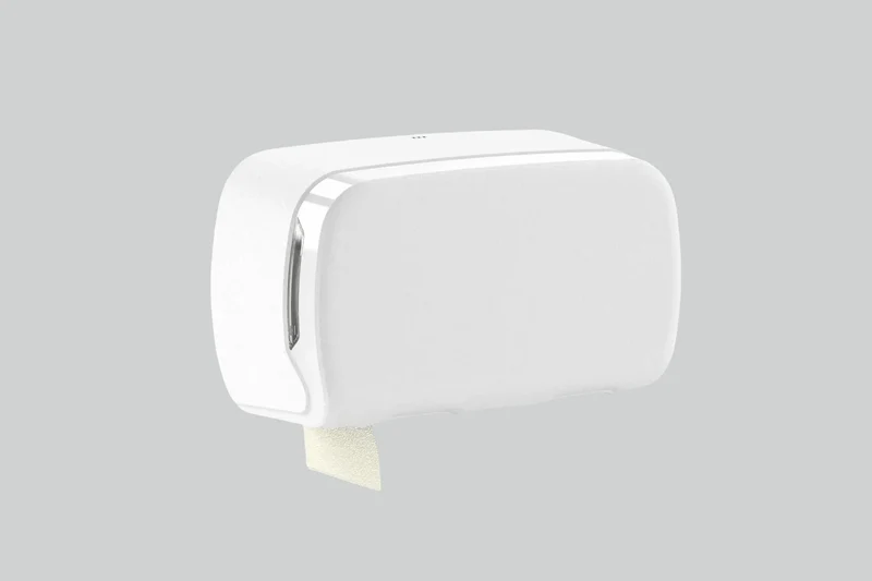 SemyTop Toilettenpapierspender, für 2 Rollen, weiß matt
