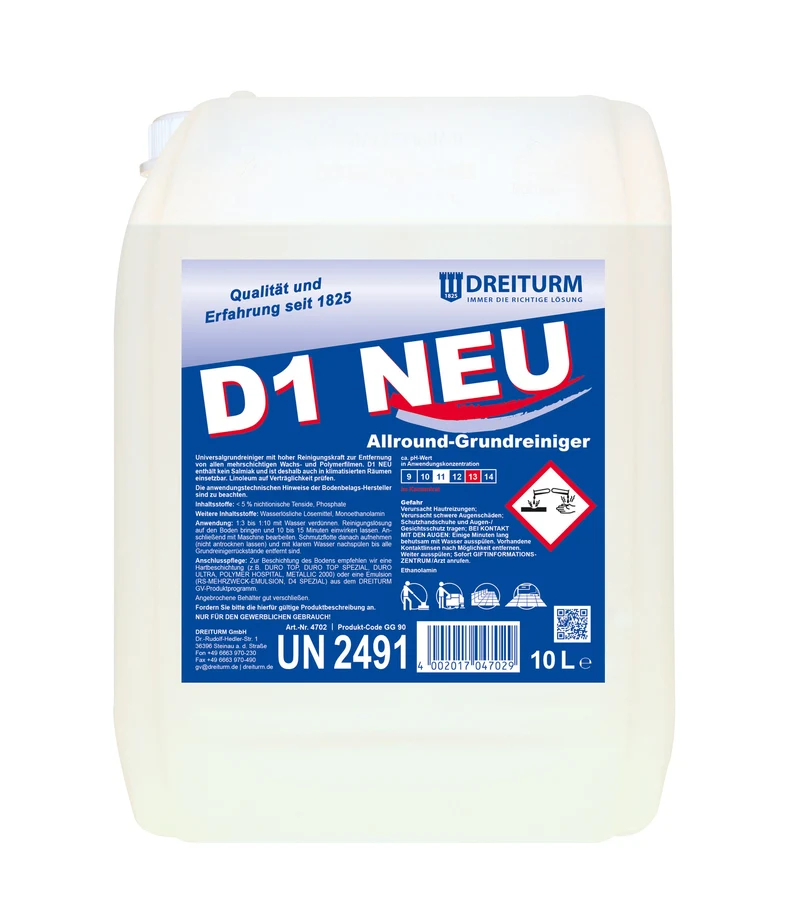Dreiturm D1 Neu Universalgrundreiniger - 10 Liter Kanister