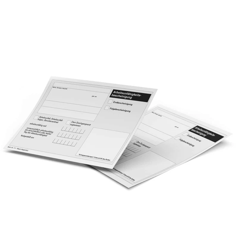 Arbeitsunfähigkeitsbescheinigung