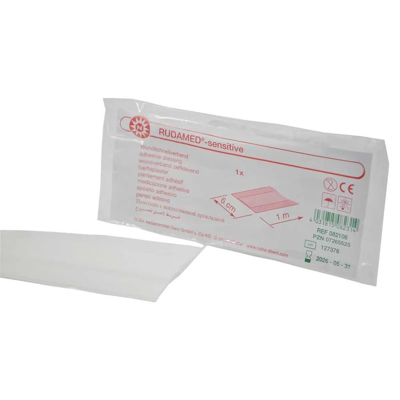 Noba RUDAMED®-sensitive, Wundschnellverband, weiß, 5m, 3 Gr.
