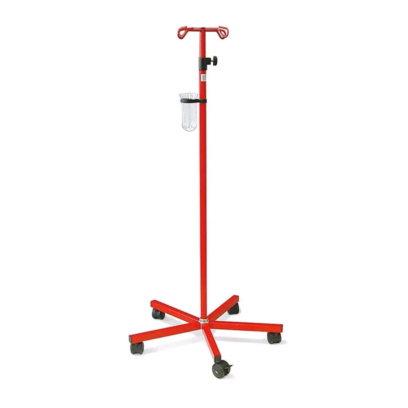 Ratiomed Infusionsständer, Sicherheitshaken, 5 Rollen, verstellbar Farben