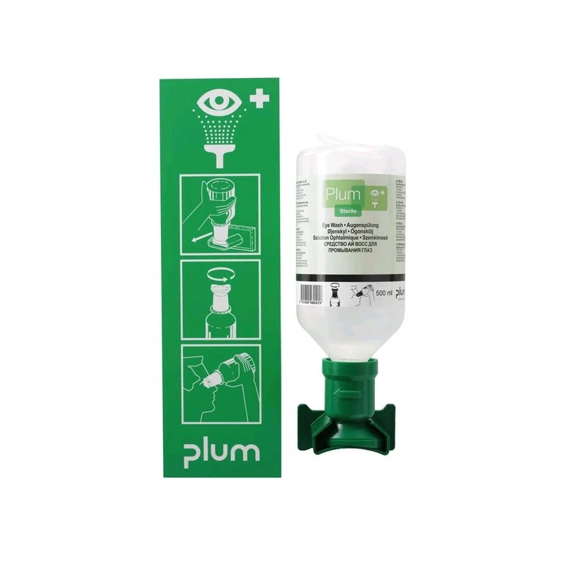 Plum Augenspül- o. Notfallstation, Wandstation mit 1 oder 2 Flaschen