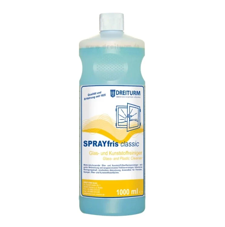 Dreiturm SPRAYFRIS classic Glas- und Kunststoffreiniger - 1 Liter Flasche