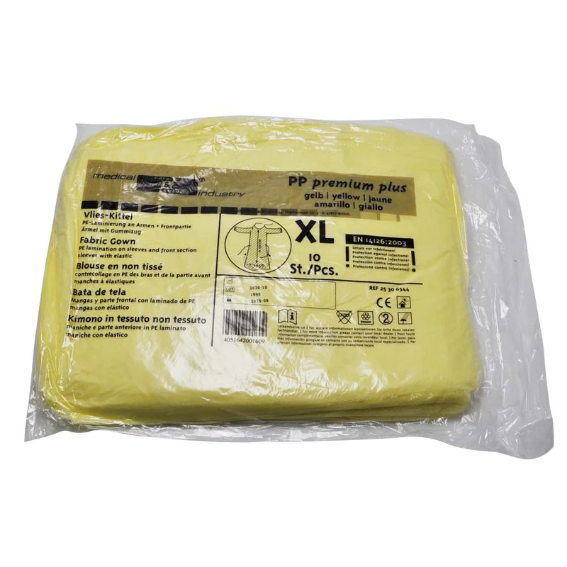 Infektionsschutzkittel aus Vlies, Gr. XL, 10 Stk., versch. Farben / Varianten