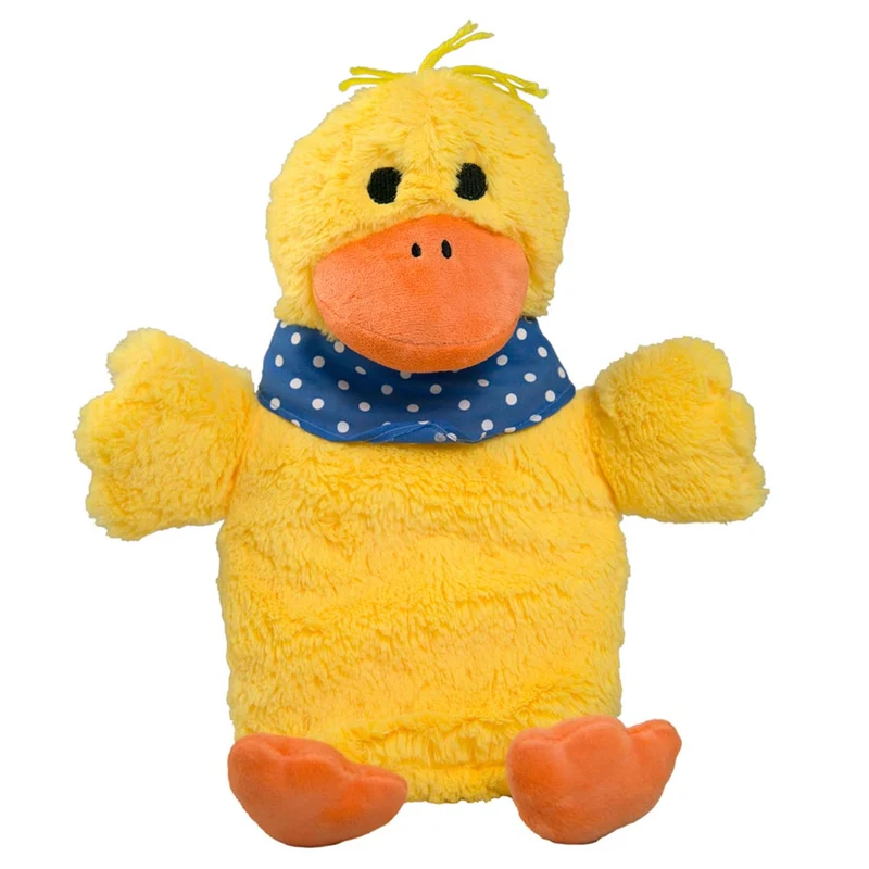 Hugo Frosch Öko Wärmflasche 0,8 L, Veloursbezug, versch. Tiere