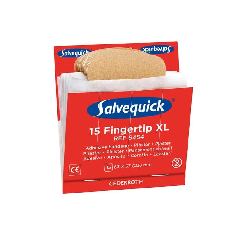 Cederroth Salvequick Pflasterstrips Refill, Sofortpflaster-Set, Größen