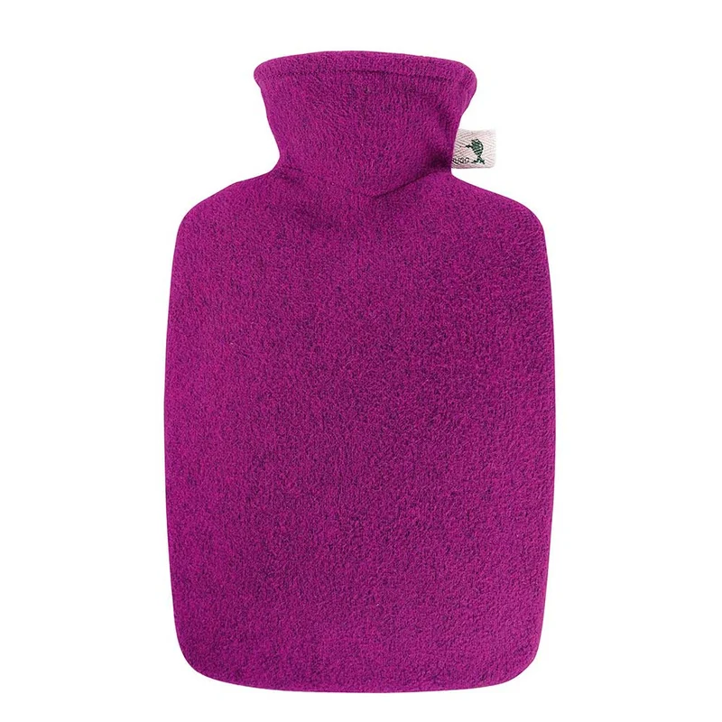 Hugo Frosch Klassik Wärmflasche 1,8 L, Strickbezug Lurex, versch. Farben
